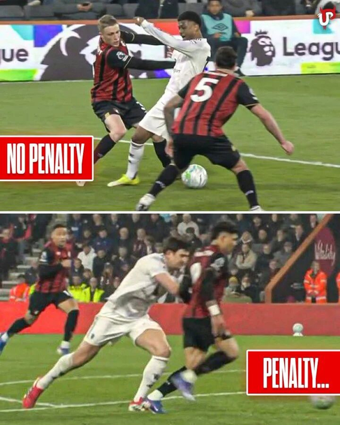 曼联正式投诉裁判判罚争议：VAR判罚差异引不满