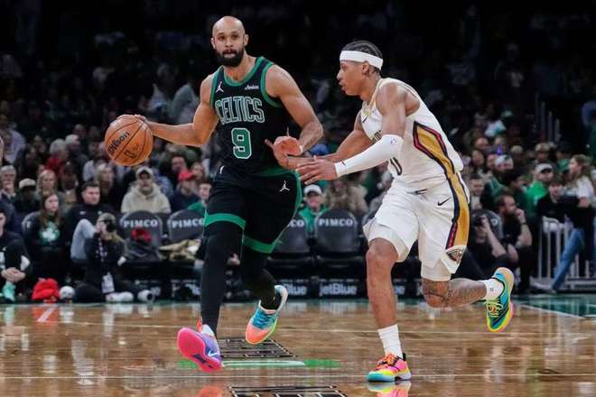 凯尔特人三分追平历史纪录大胜鹈鹕锁定赛区冠